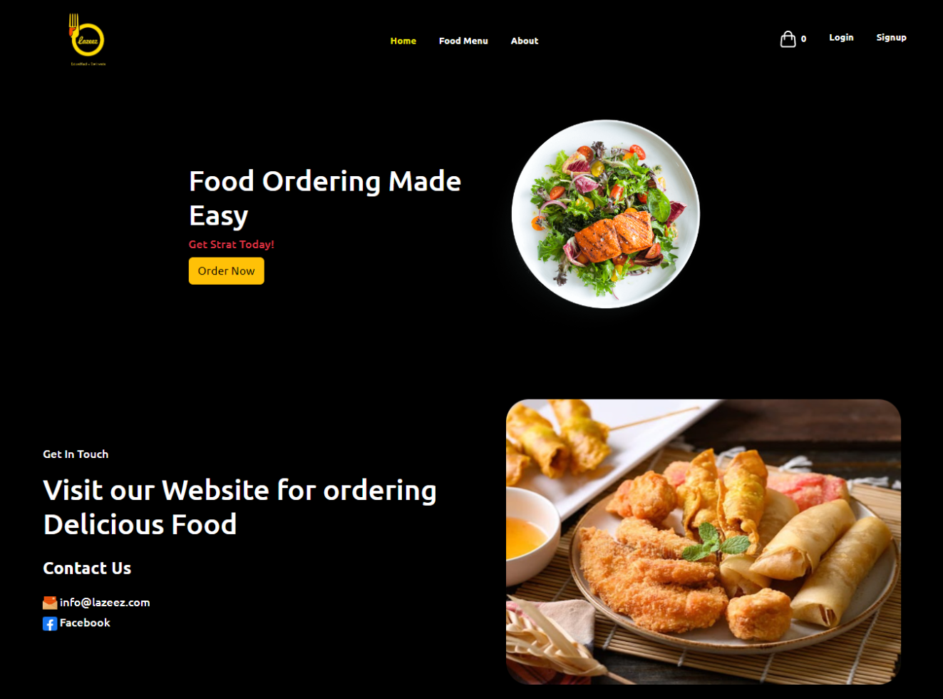 Lazeez- Food Ordering Webapp